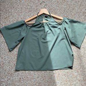 Green blouse